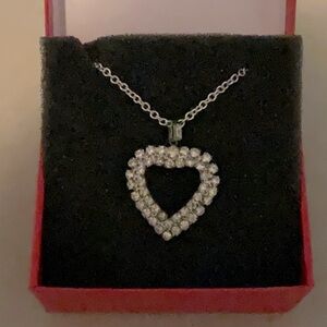 Rhinestone Heart Necklace